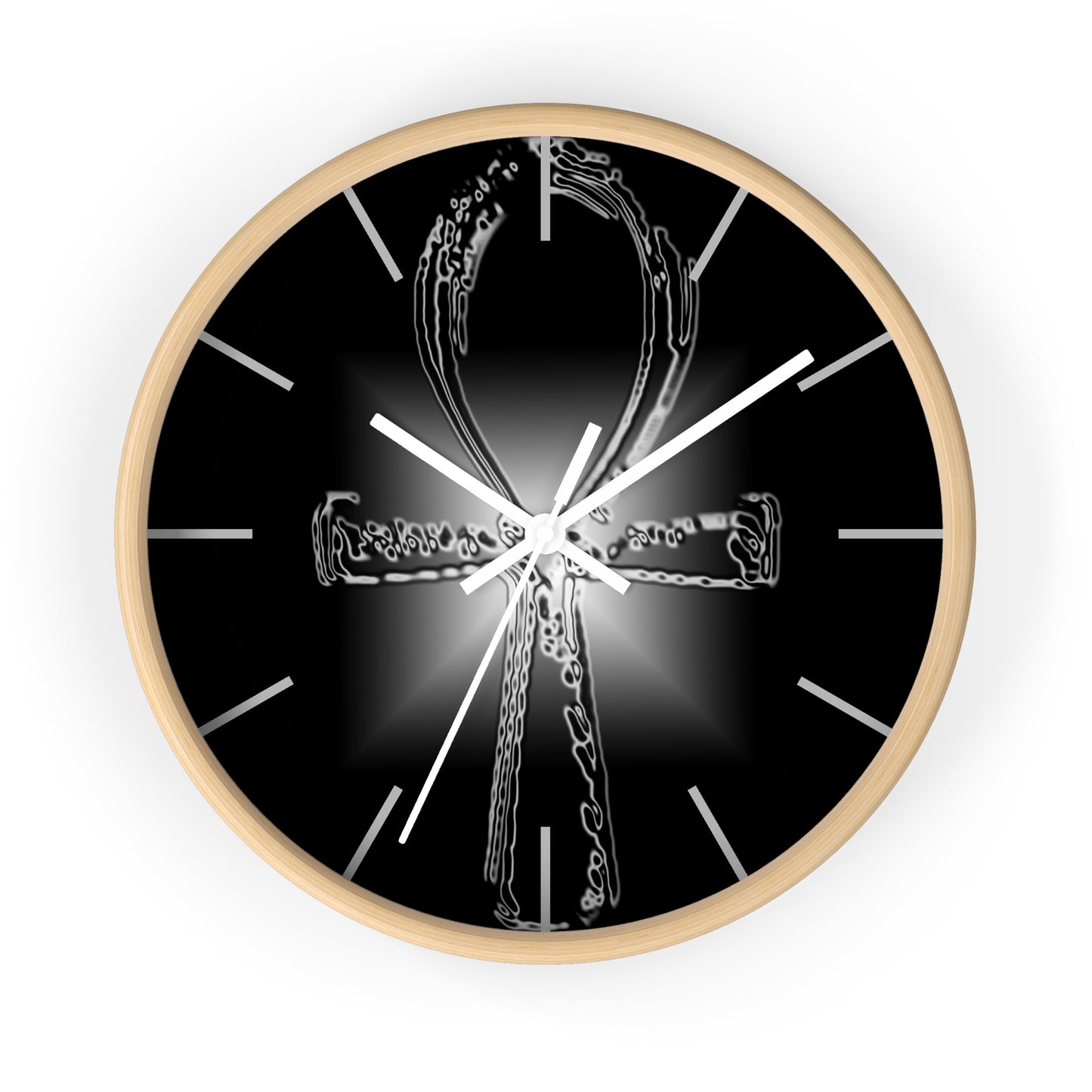 Glass Ankh Wall clock