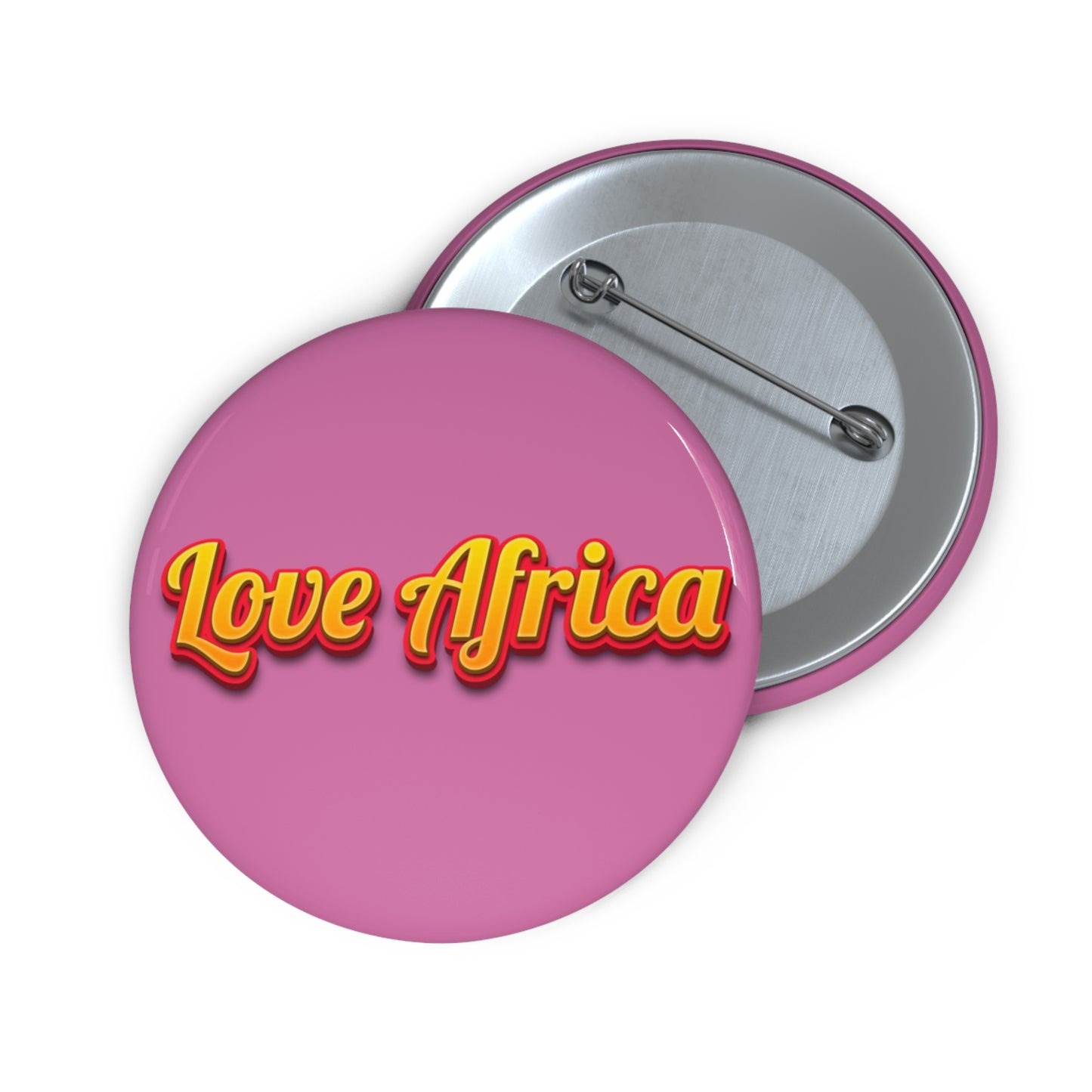 Love Africa(Pink ) Pin Buttons