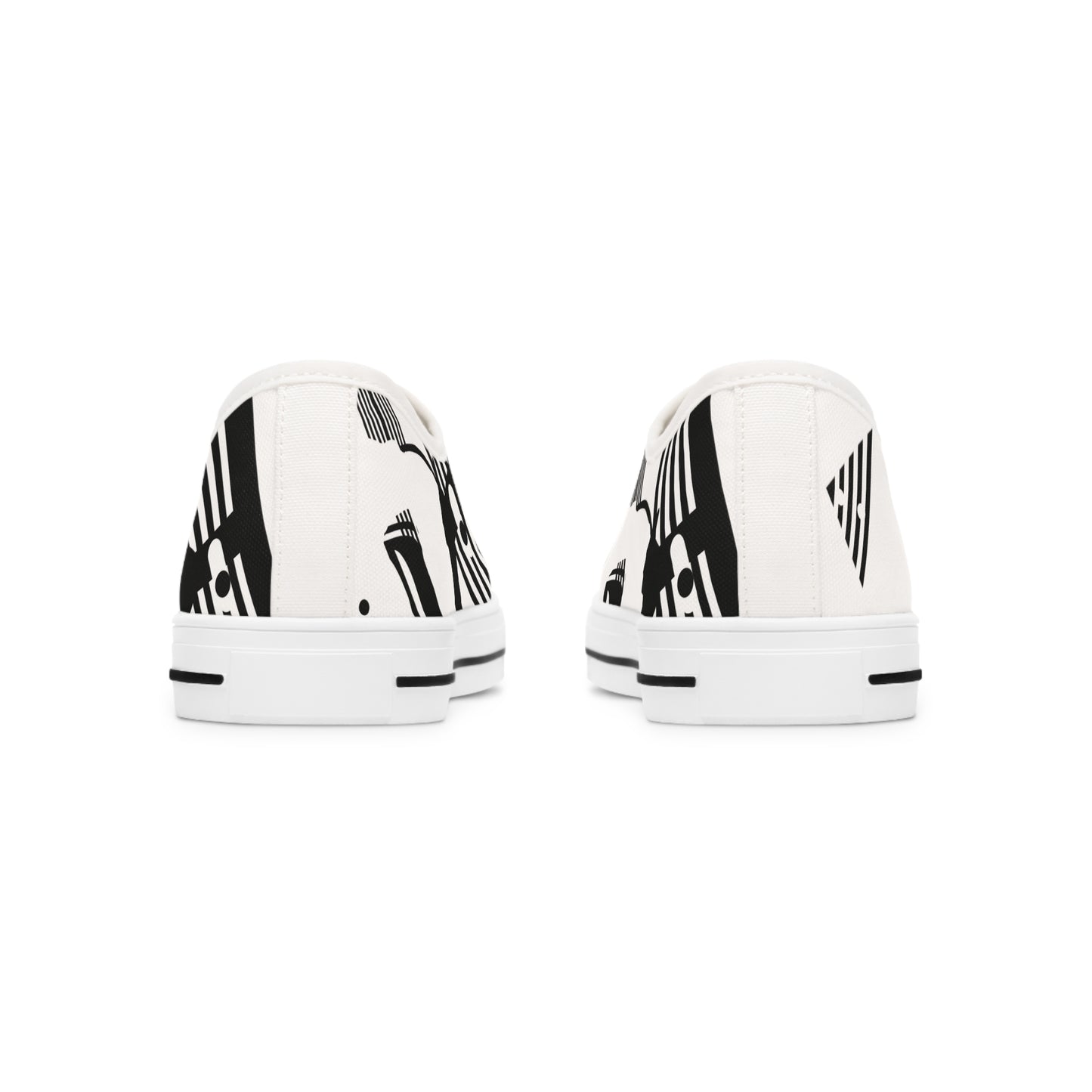 B & W D String        Women's Low Top Sneakers