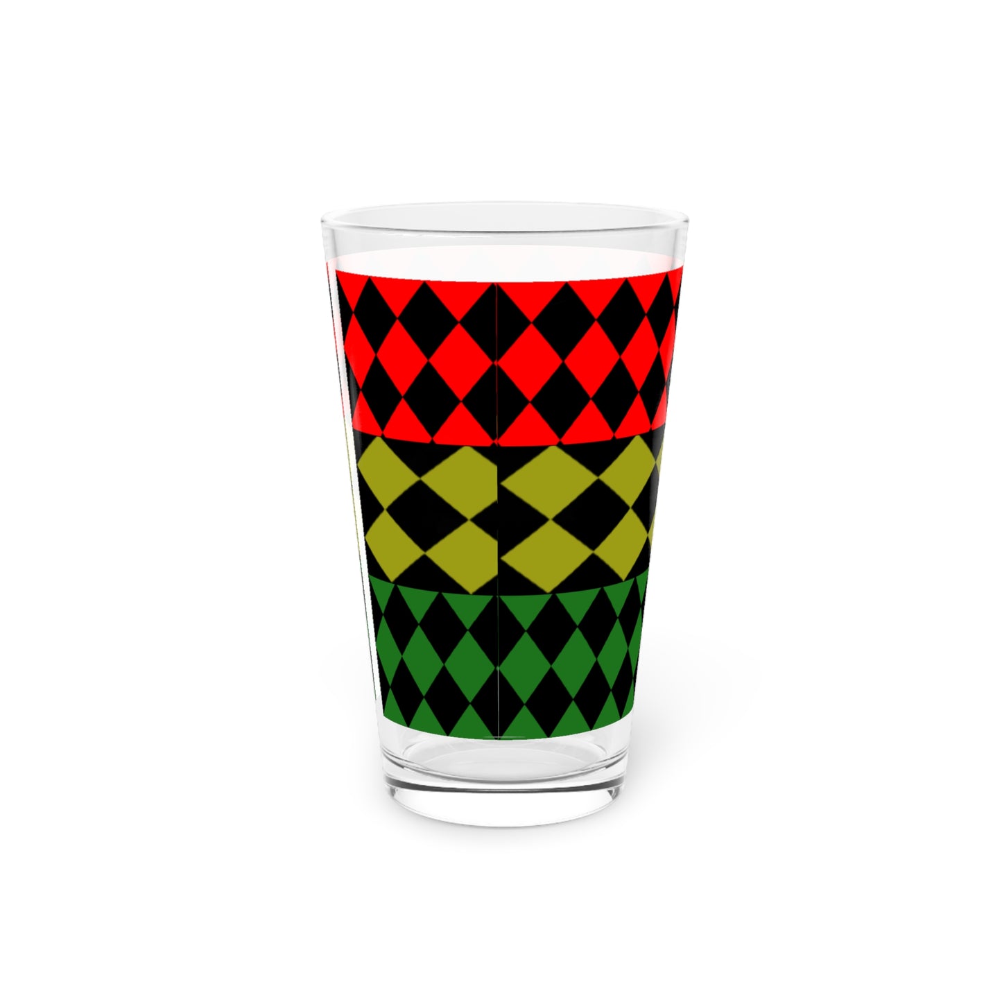 Pan African FLAG  Pint Glass, 16oz