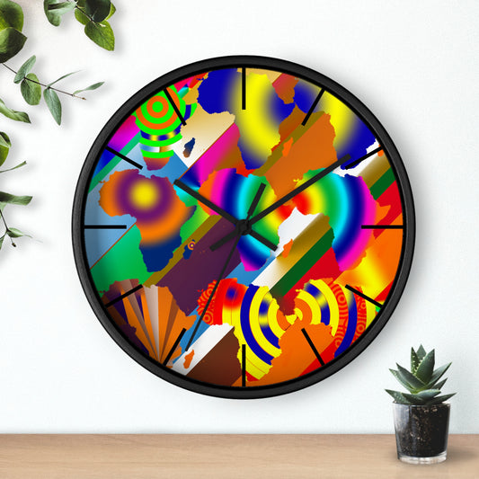 9 Africa's Collage Wall clock