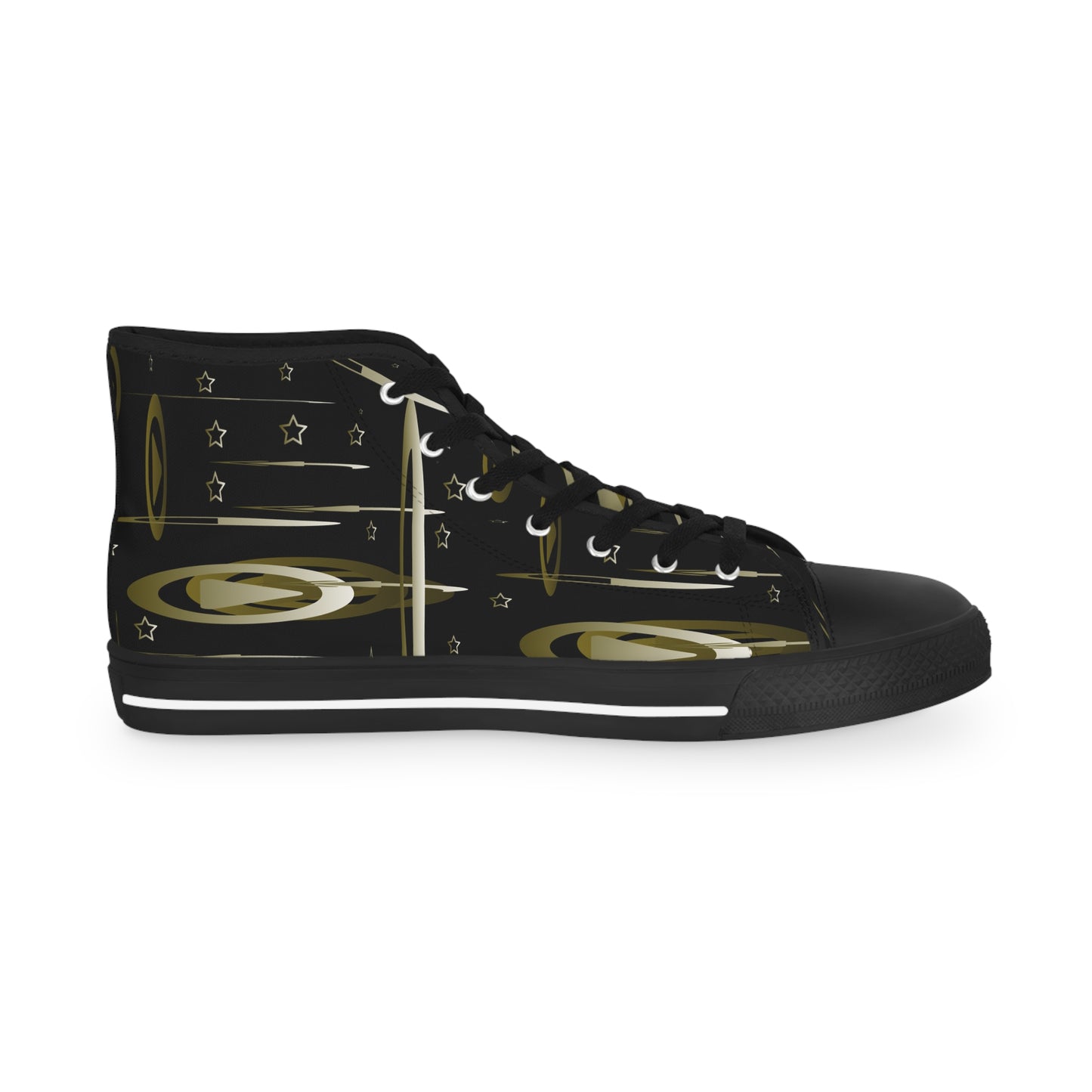 Gold Stars Men's High Top Sneakers