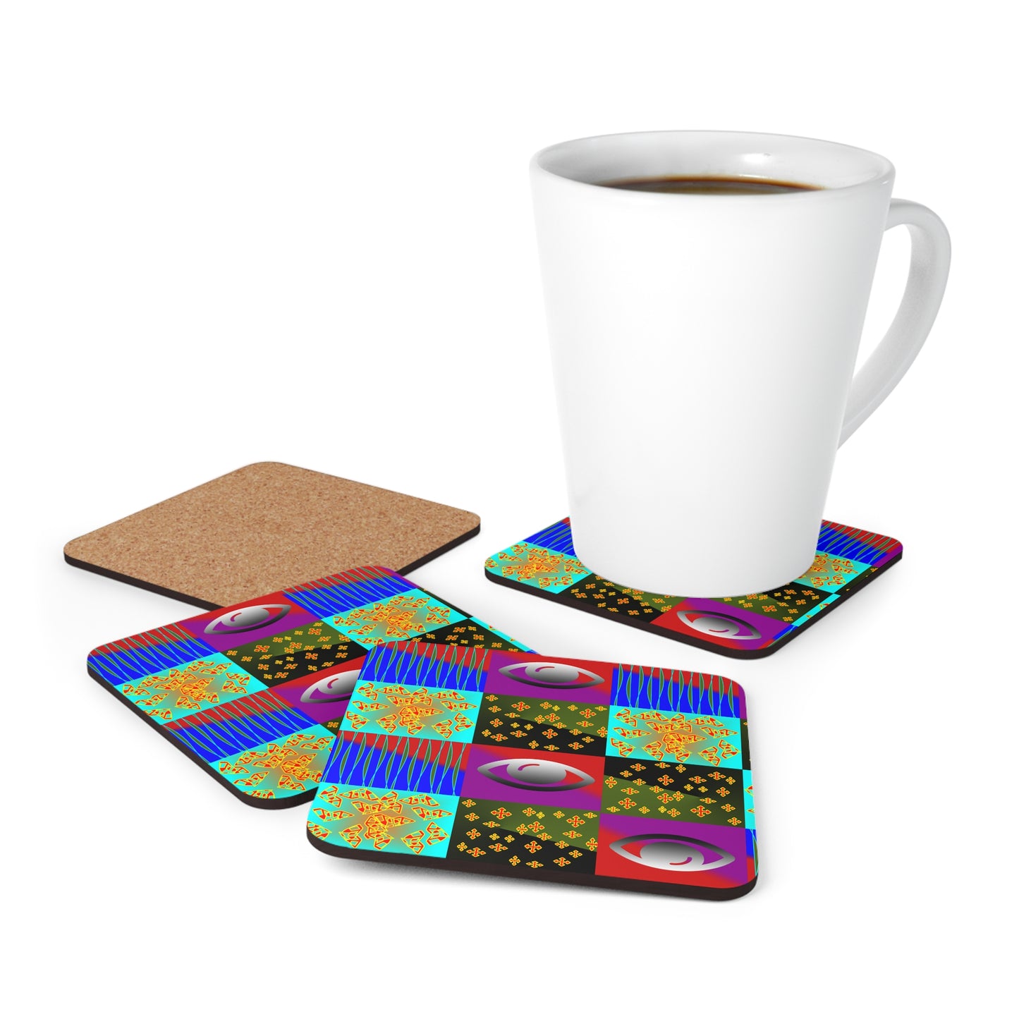 Reserve Table Corkwood Coaster Set