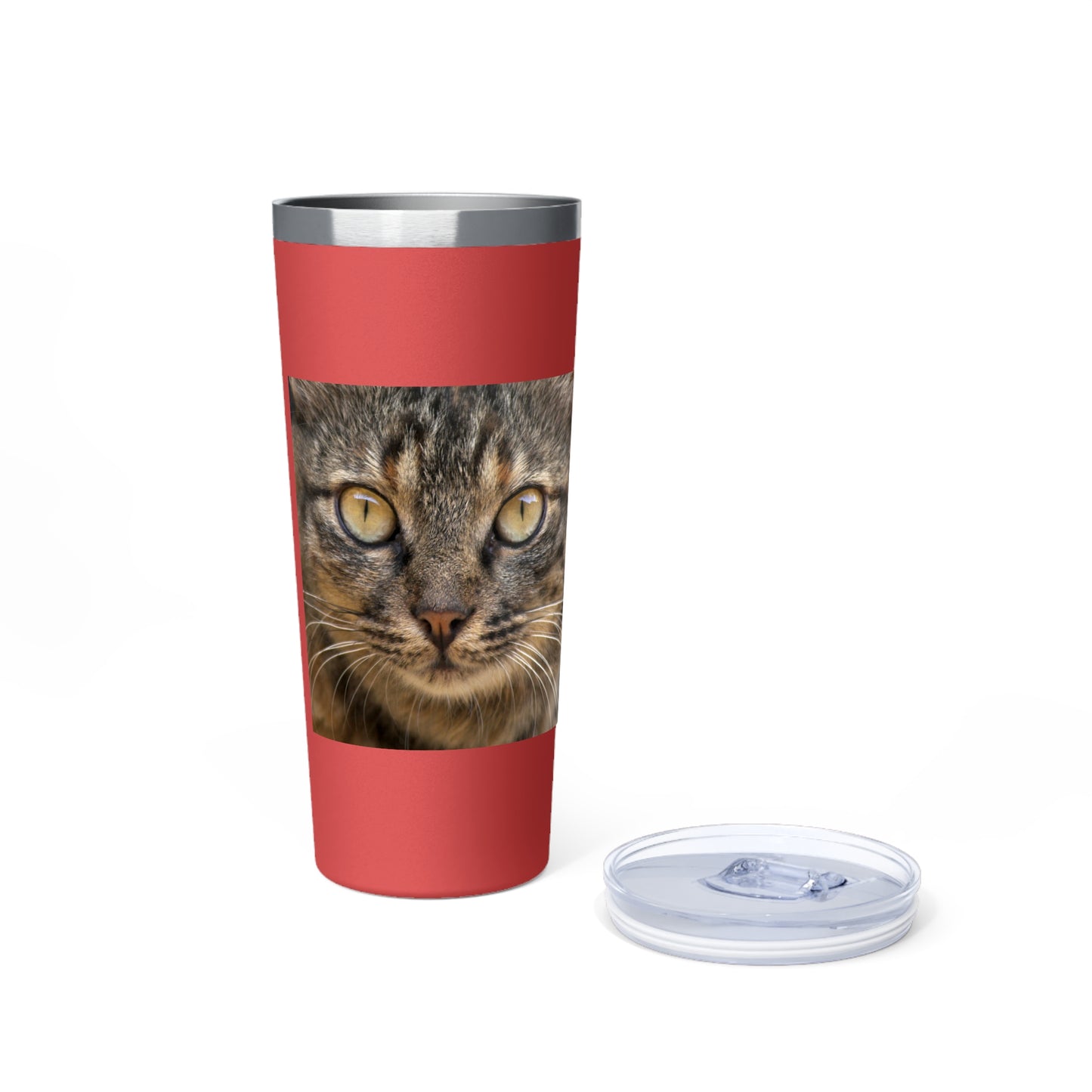 Cat Face  Copper Vacuum Insulated Tumbler, 22oz