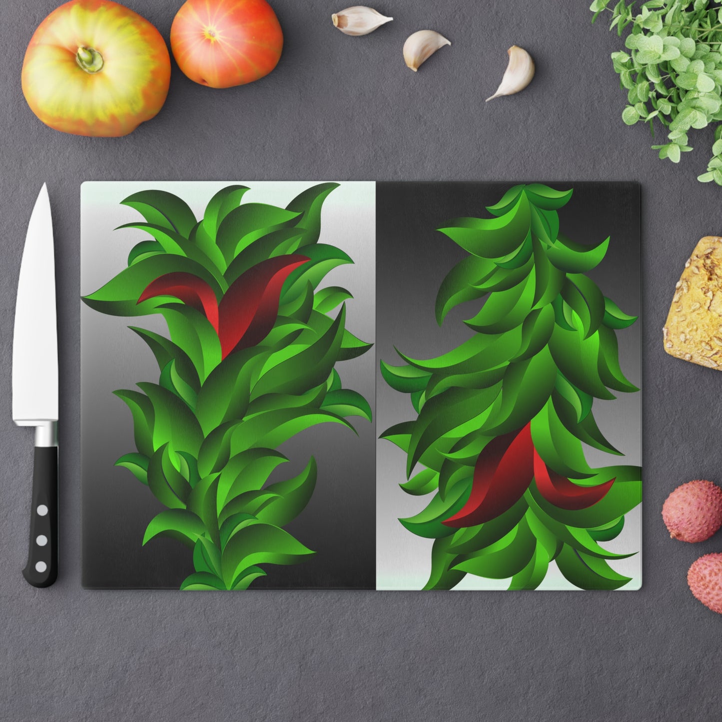 Red Leaves       Front Cutting Board