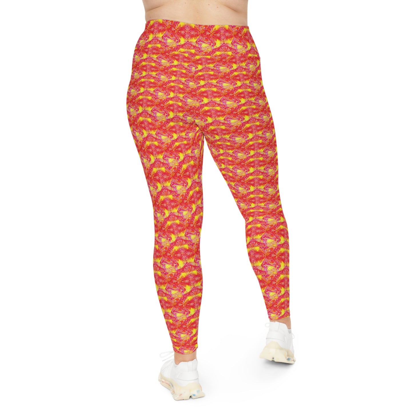 4 q Fire Plus Size Leggings