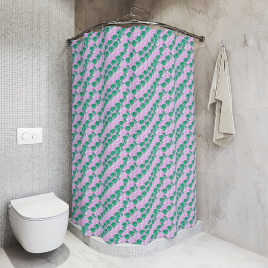 Light Green Mood (MPX) Polyester Shower Curtain