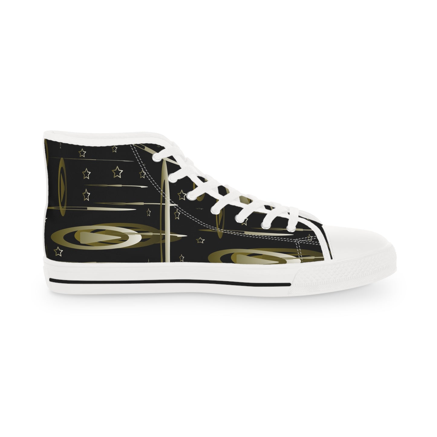 Gold Stars Men's High Top Sneakers