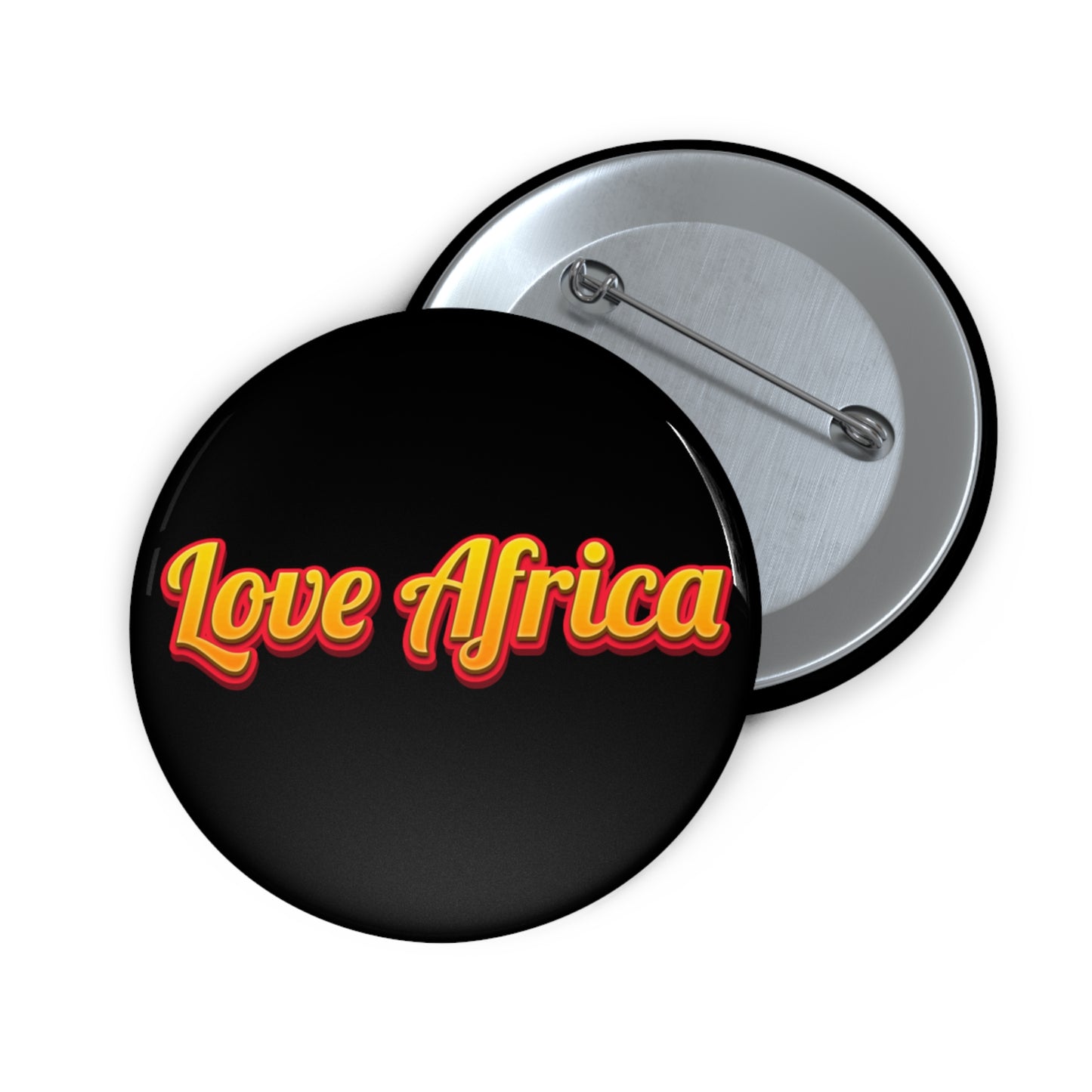 Love Africa(Black)Pin Buttons