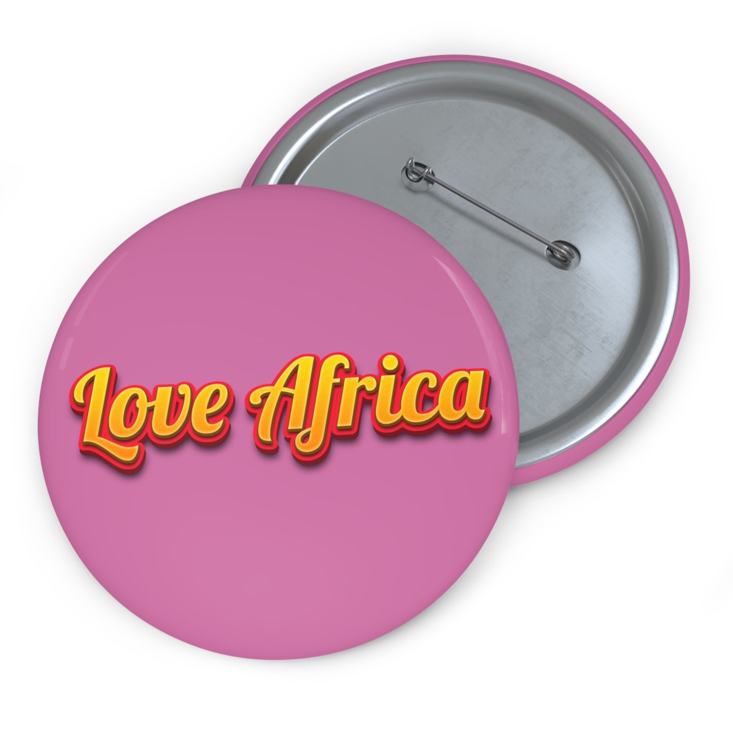 Love Africa(Pink ) Pin Buttons