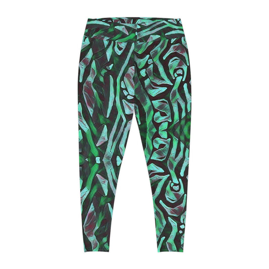 Mint Black Plus Size Leggings