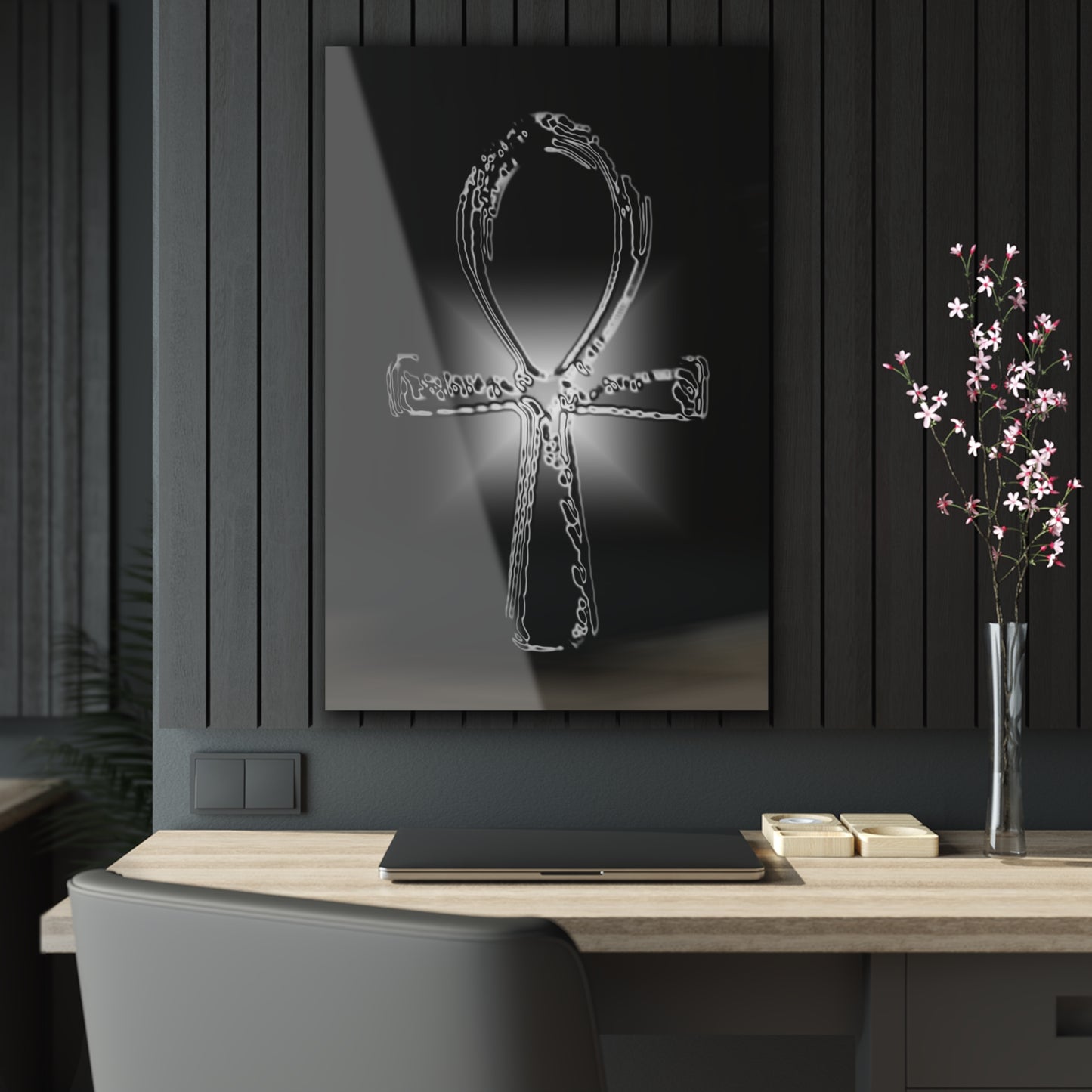 Glass Ankh Acrylic Prints