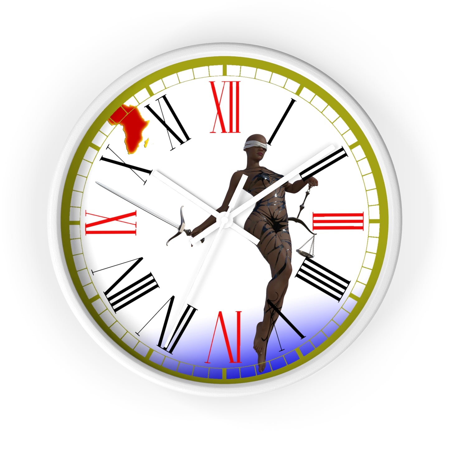 Lady Justice Wall clock