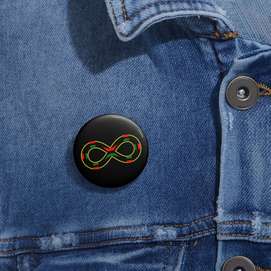 Infinity African Pin Buttons