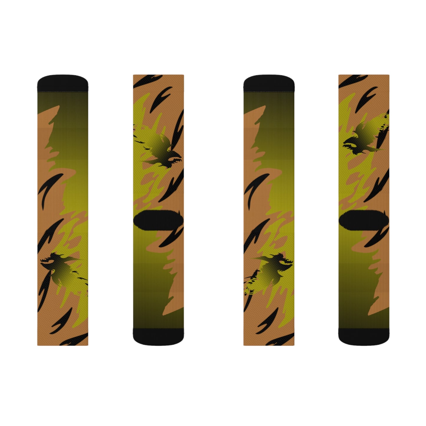 Golden Black Raptor      Sublimation Socks