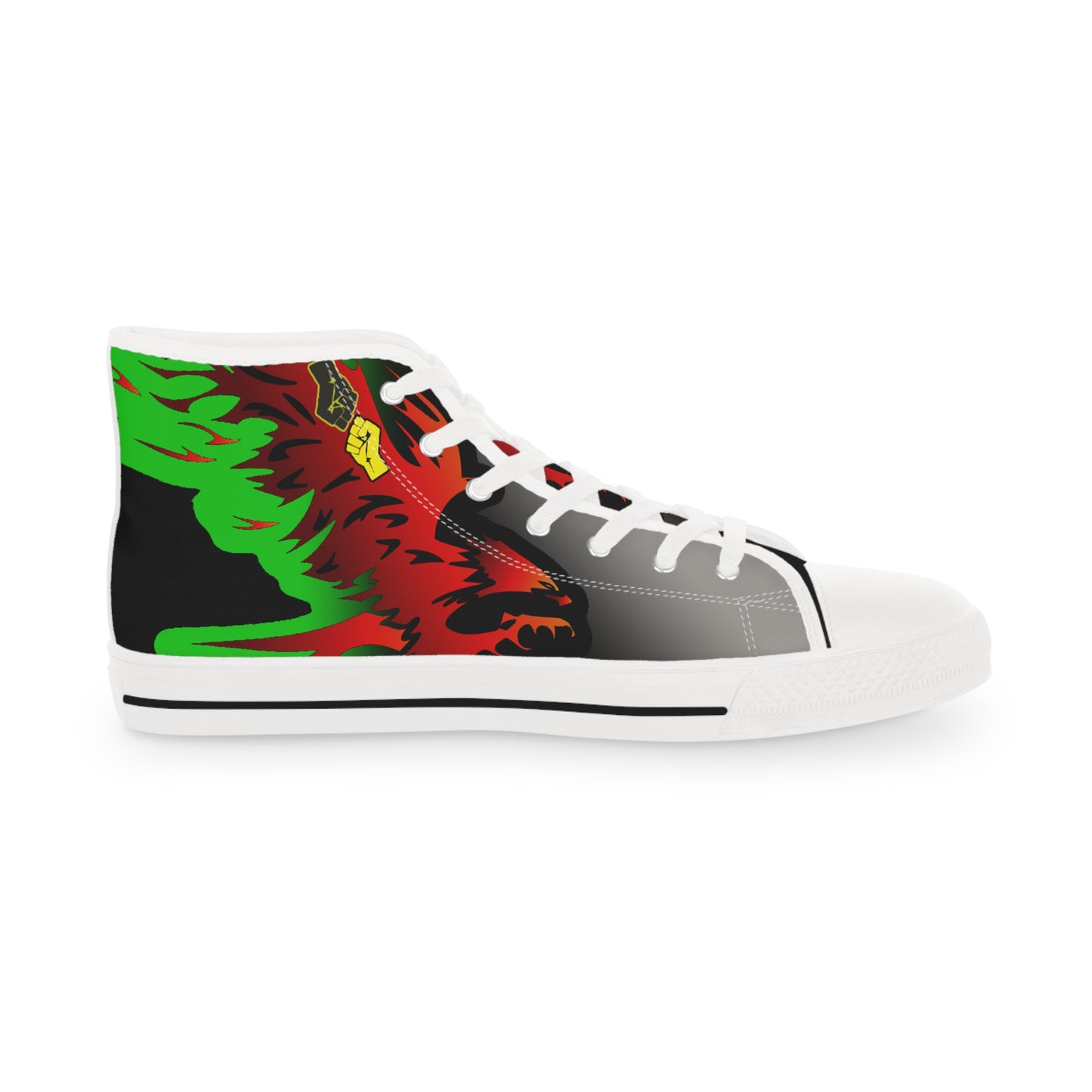 Afro Fire Bird  Men's High Top Sneakers