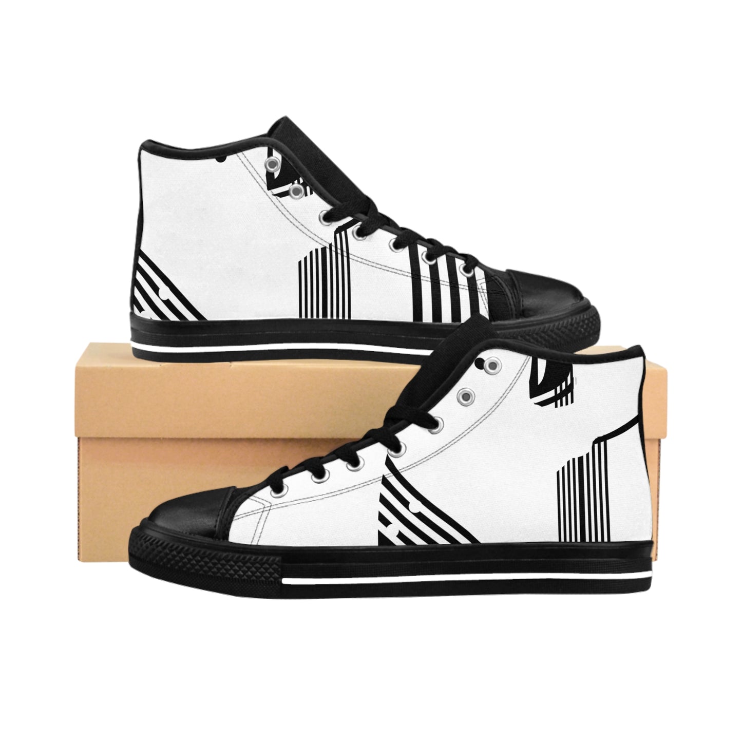 B & W D String Women's Classic Sneakers