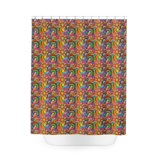 Mandalas-g Polyester Shower Curtain