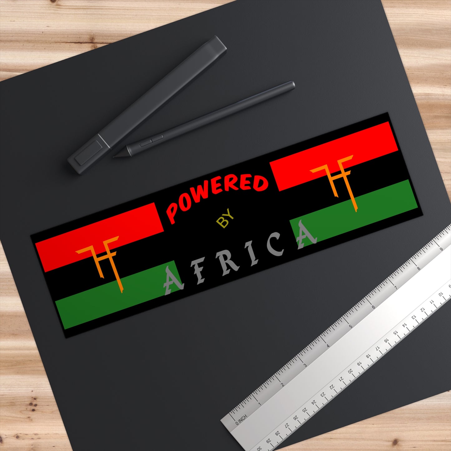 Powered By Africa / T F H Bumper Stickers