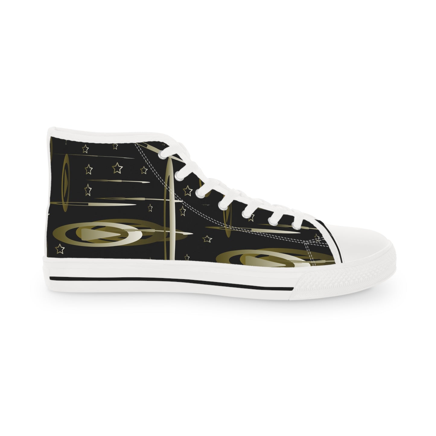 Gold Stars Men's High Top Sneakers