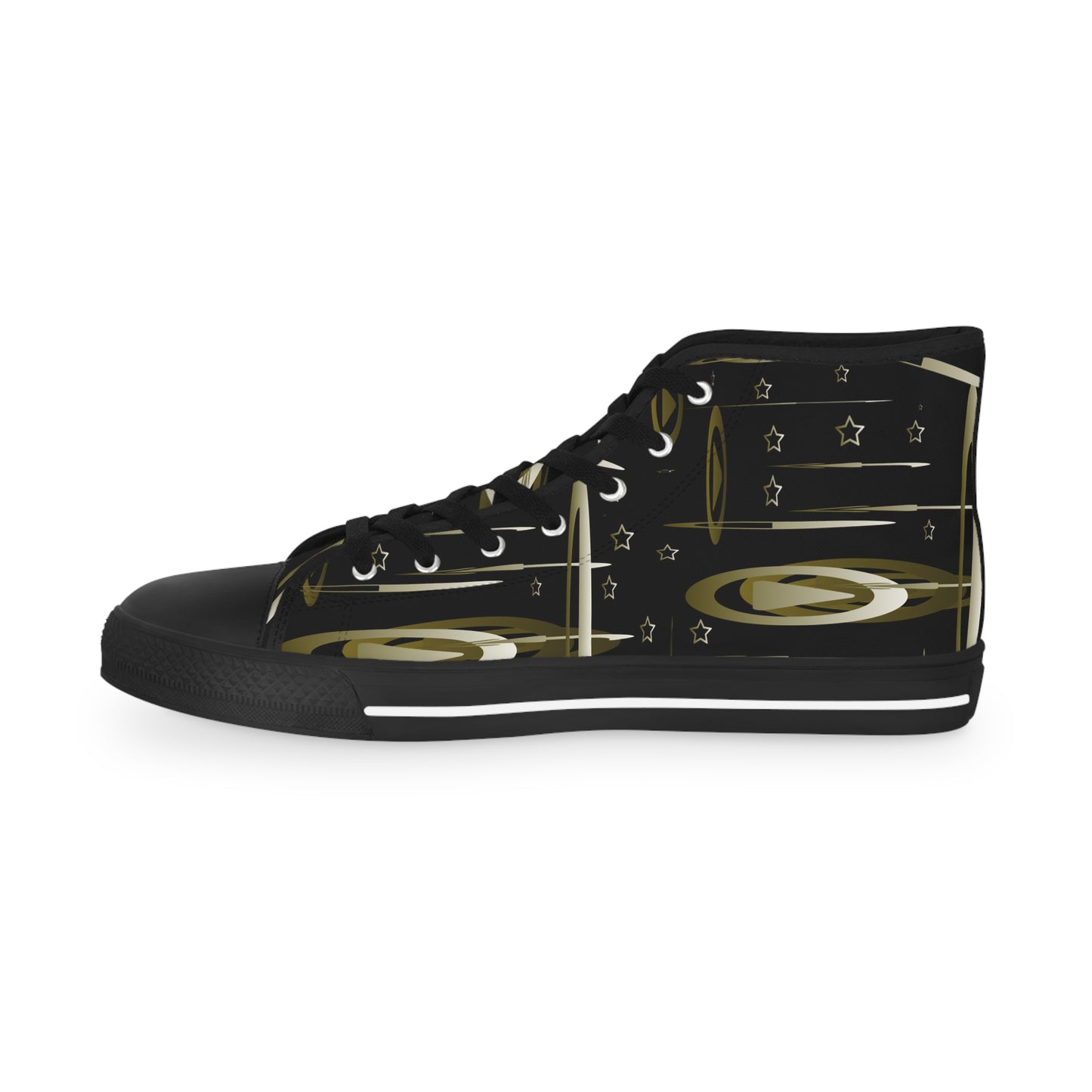 Gold Stars Men's High Top Sneakers