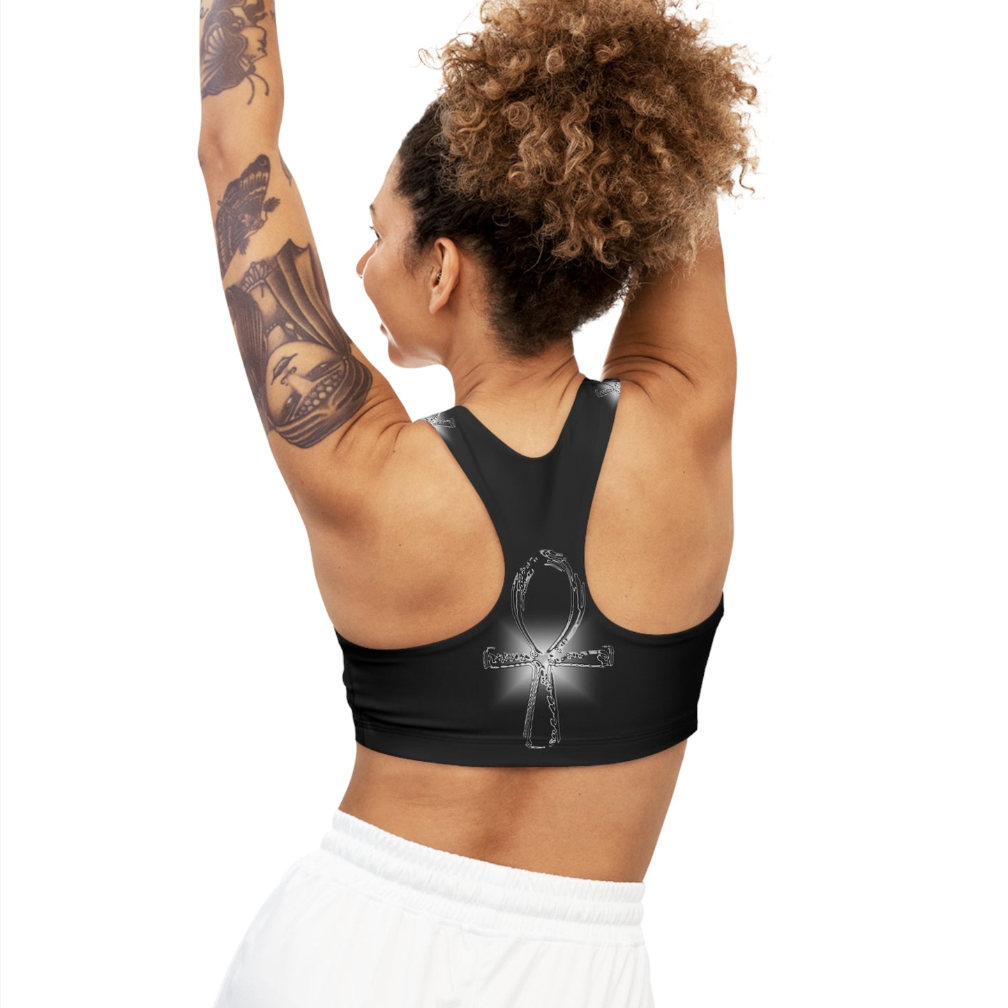 Glass Ankh Seamless Sports Bra (AOP)