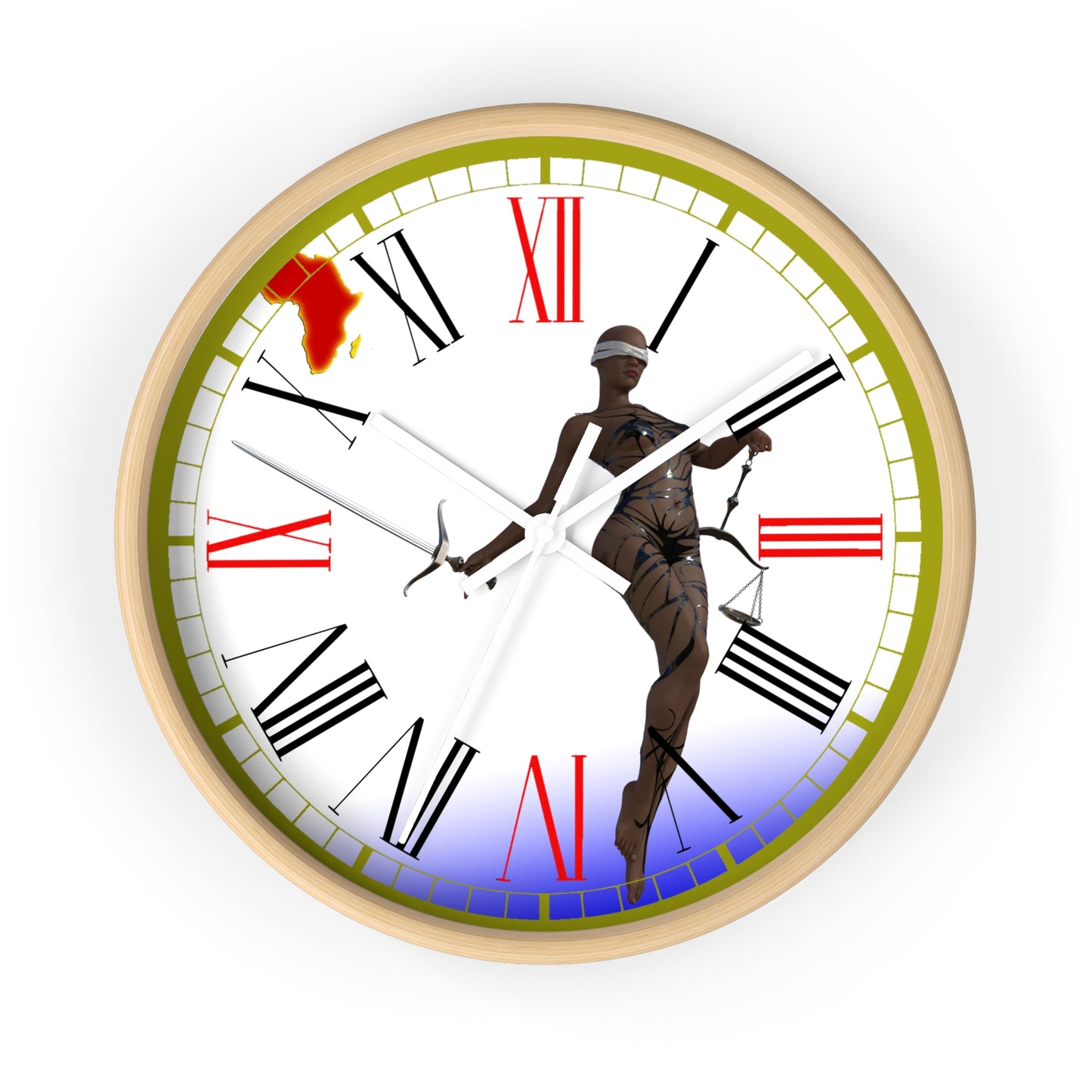 Lady Justice Wall clock