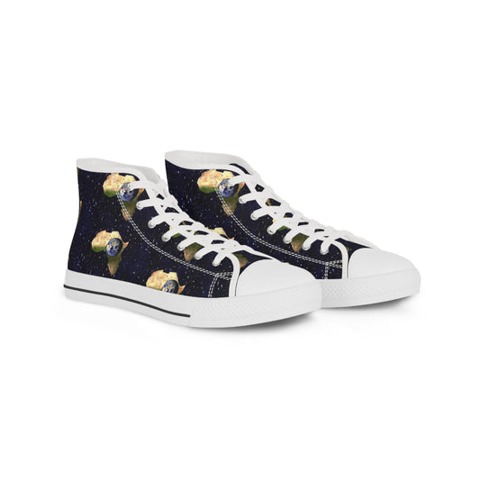 Earth In Africa Men's High Top Sneakers