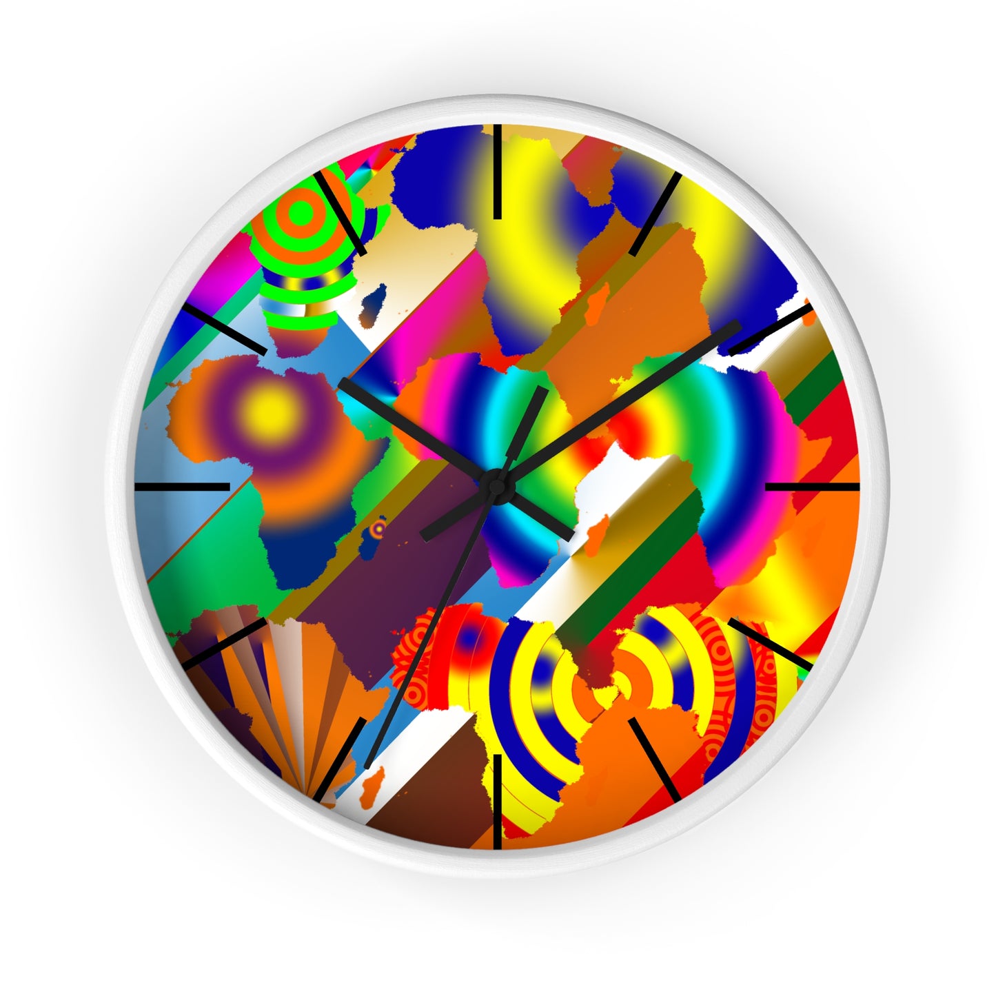 9 Africa's Collage Wall clock