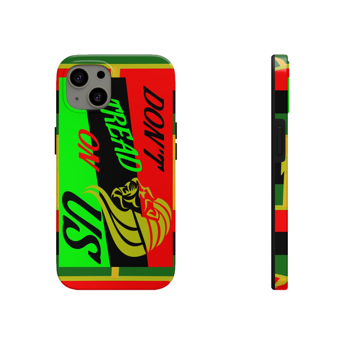 "Don't Tread On Us" African Diaspora Flag Tough Phone Cases, Case-Mate