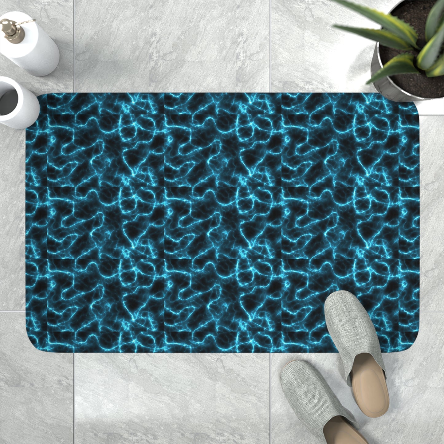 Background-lits Memory Foam Bath Mat