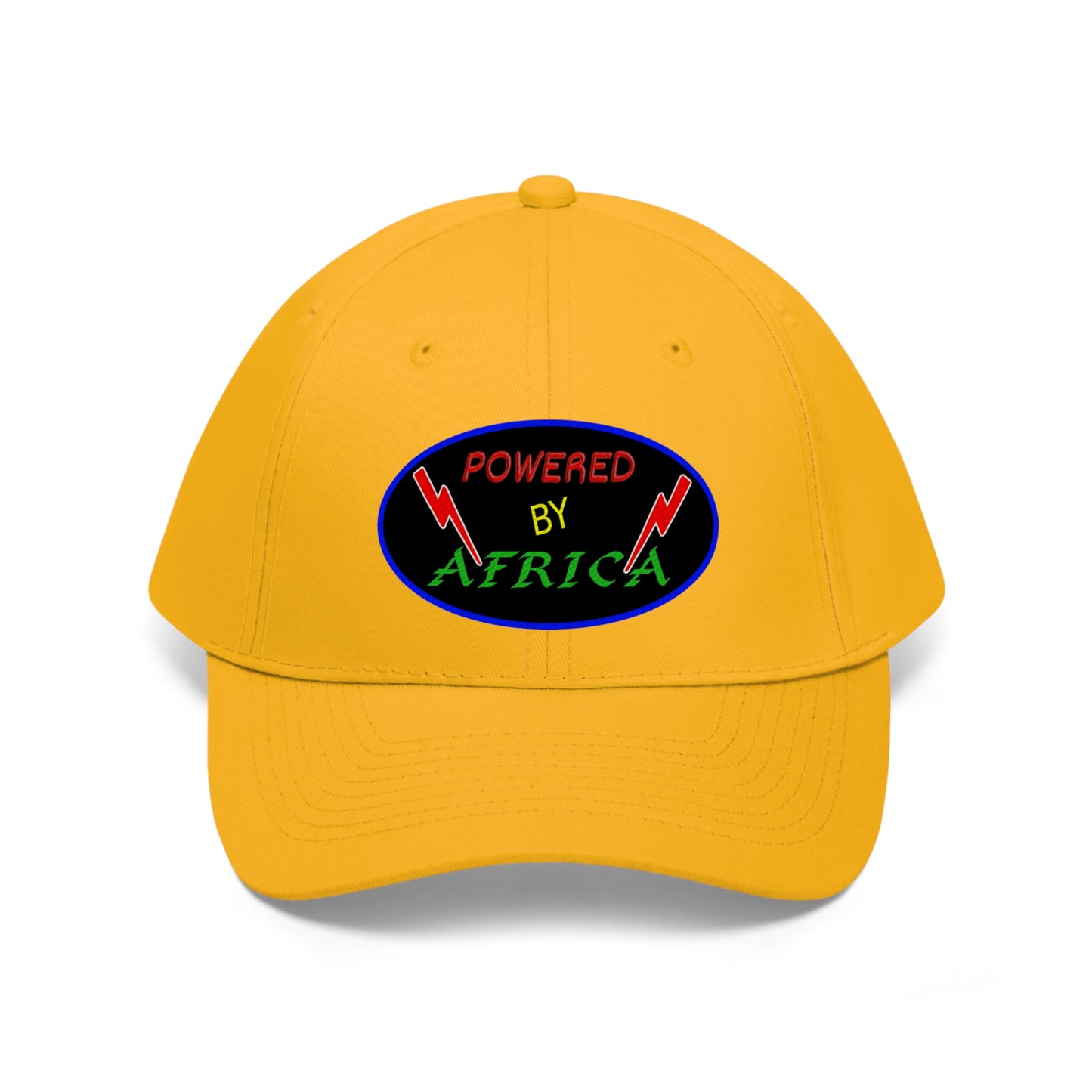 Powered By Africa (EMBROIDERED )  Unisex Twill Hat