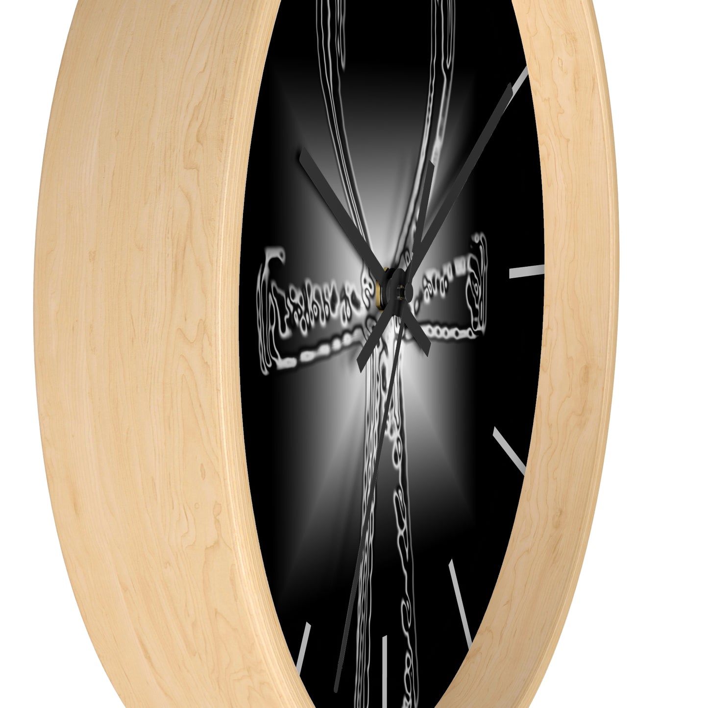 Glass Ankh Wall clock