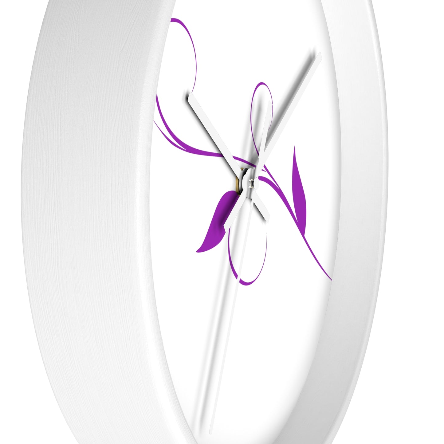 Violet  Leaf Wall clock