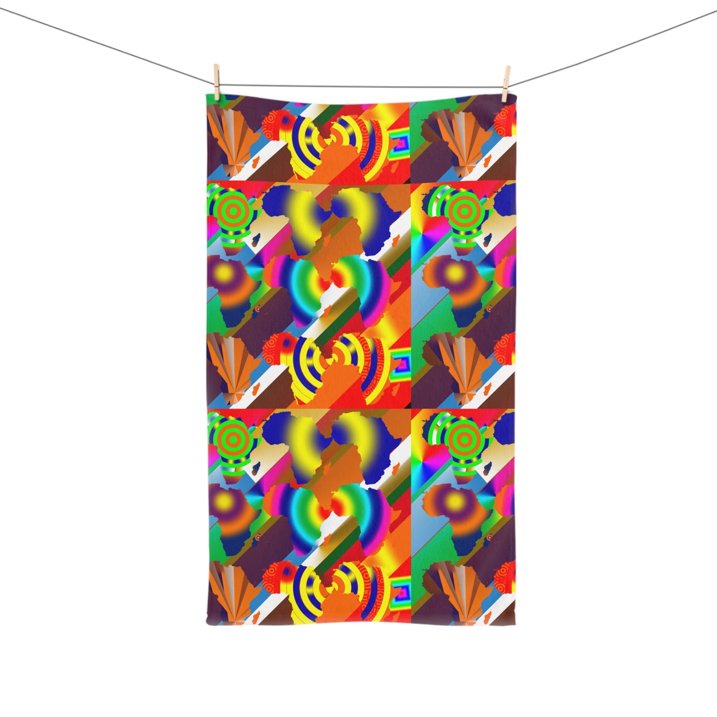 9 Africa's Collage Hand Towel