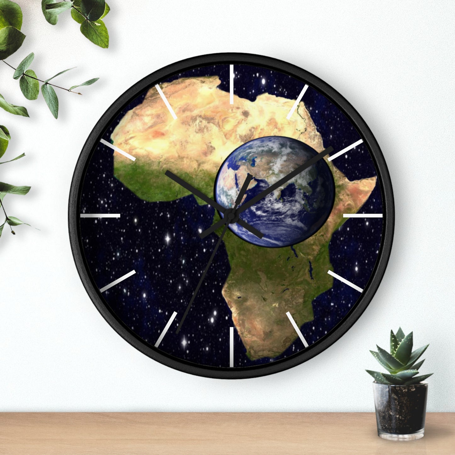 Earth In Africa Wall clock