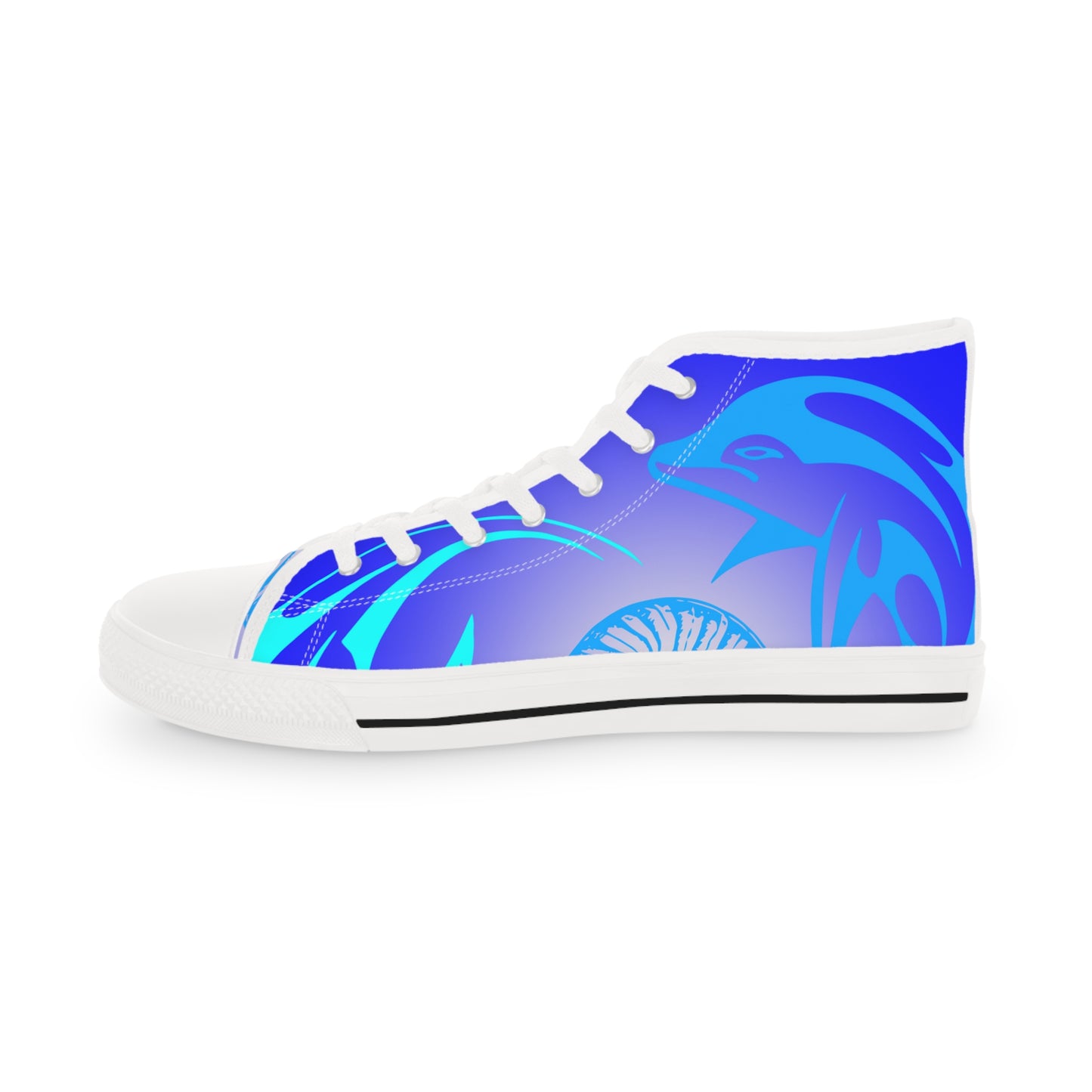 Blue Fish 2 Fish    Men's High Top Sneakers