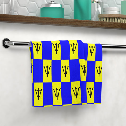 Barbados Flag  Face Towel