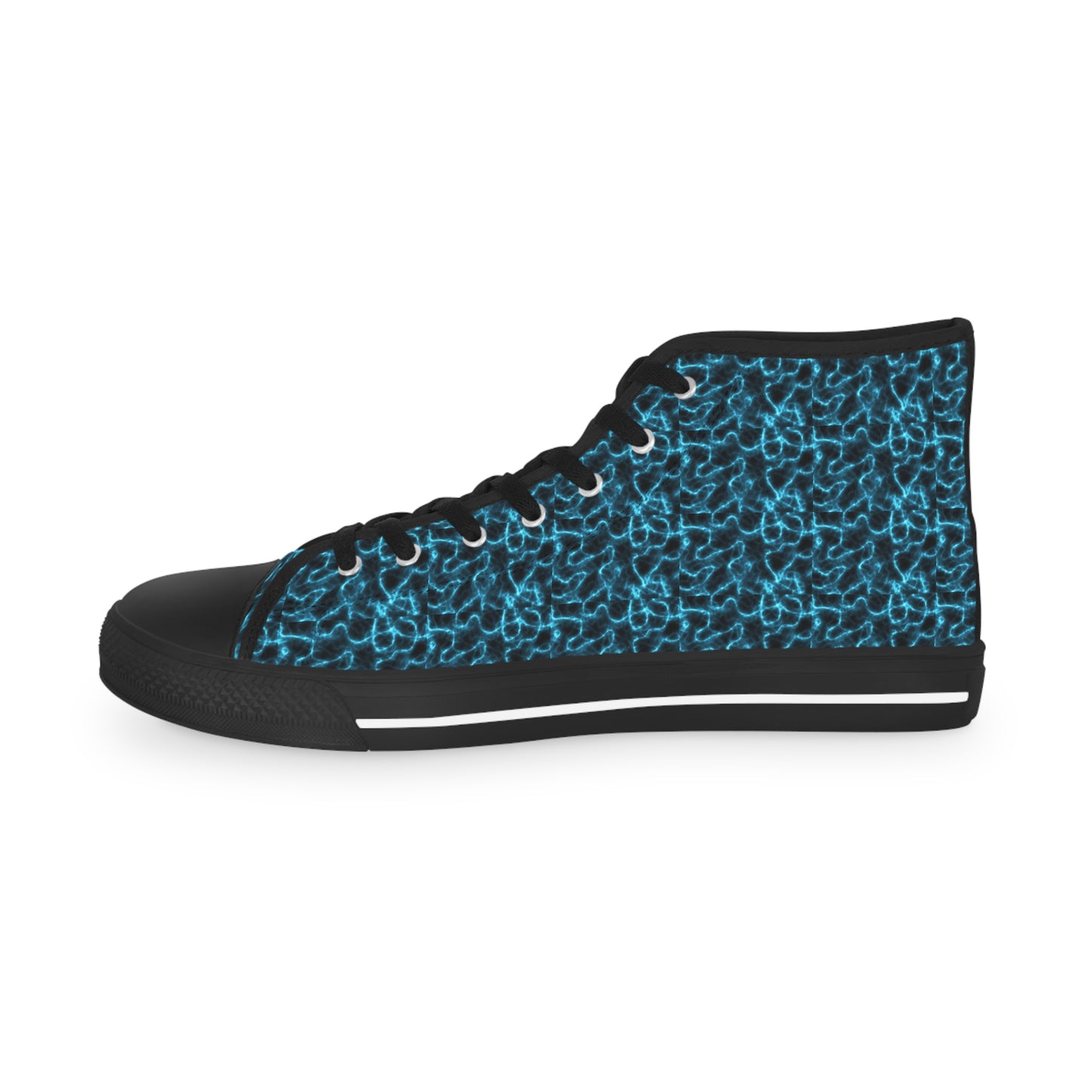 Electric Blue Men's High Top Sneakers