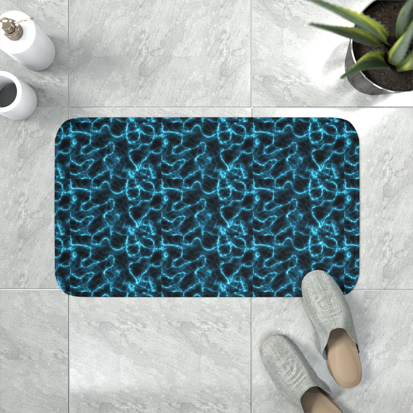 Background-lits Memory Foam Bath Mat