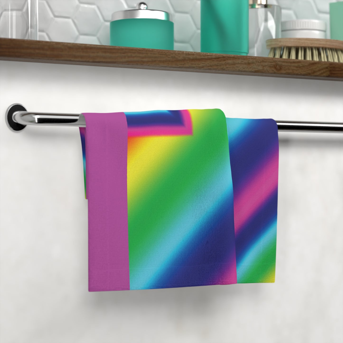 Rainbow Point Face Towel