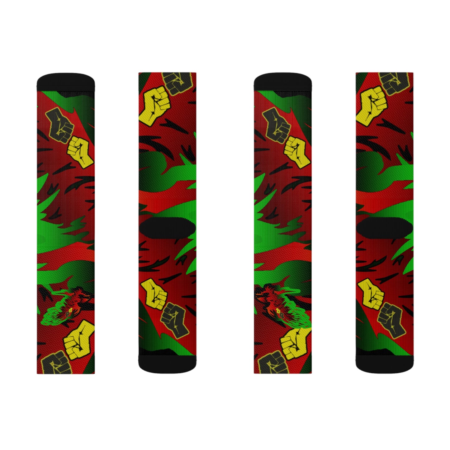 Afro Fire Bird     Sublimation Socks