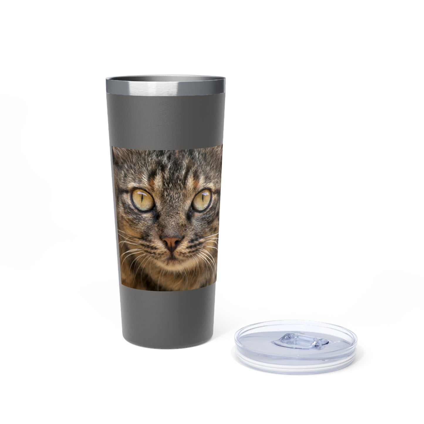 Cat Face  Copper Vacuum Insulated Tumbler, 22oz