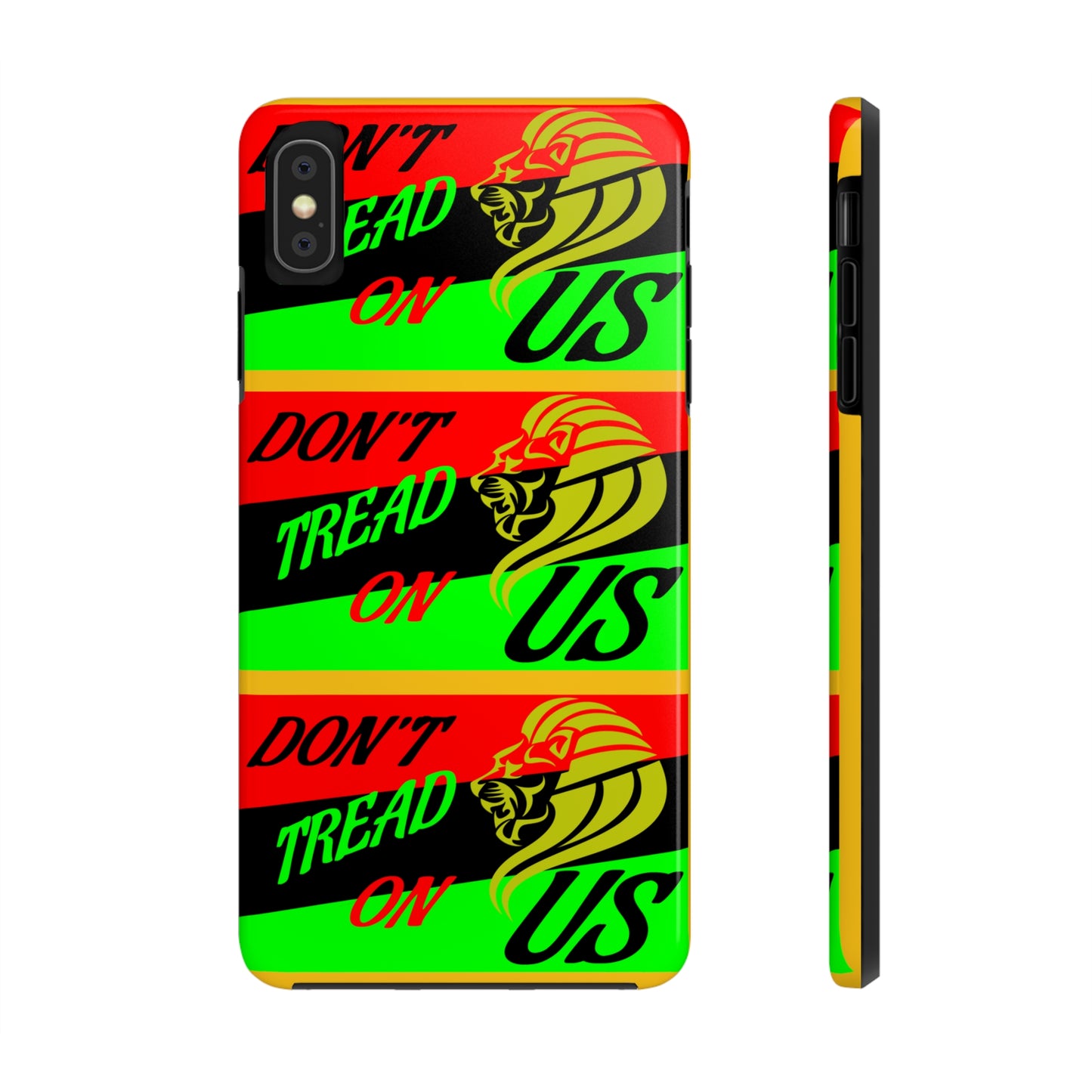 "Don't Tread On Us" African Diaspora Flag X's 3 Tough Phone Cases, Case-Mate