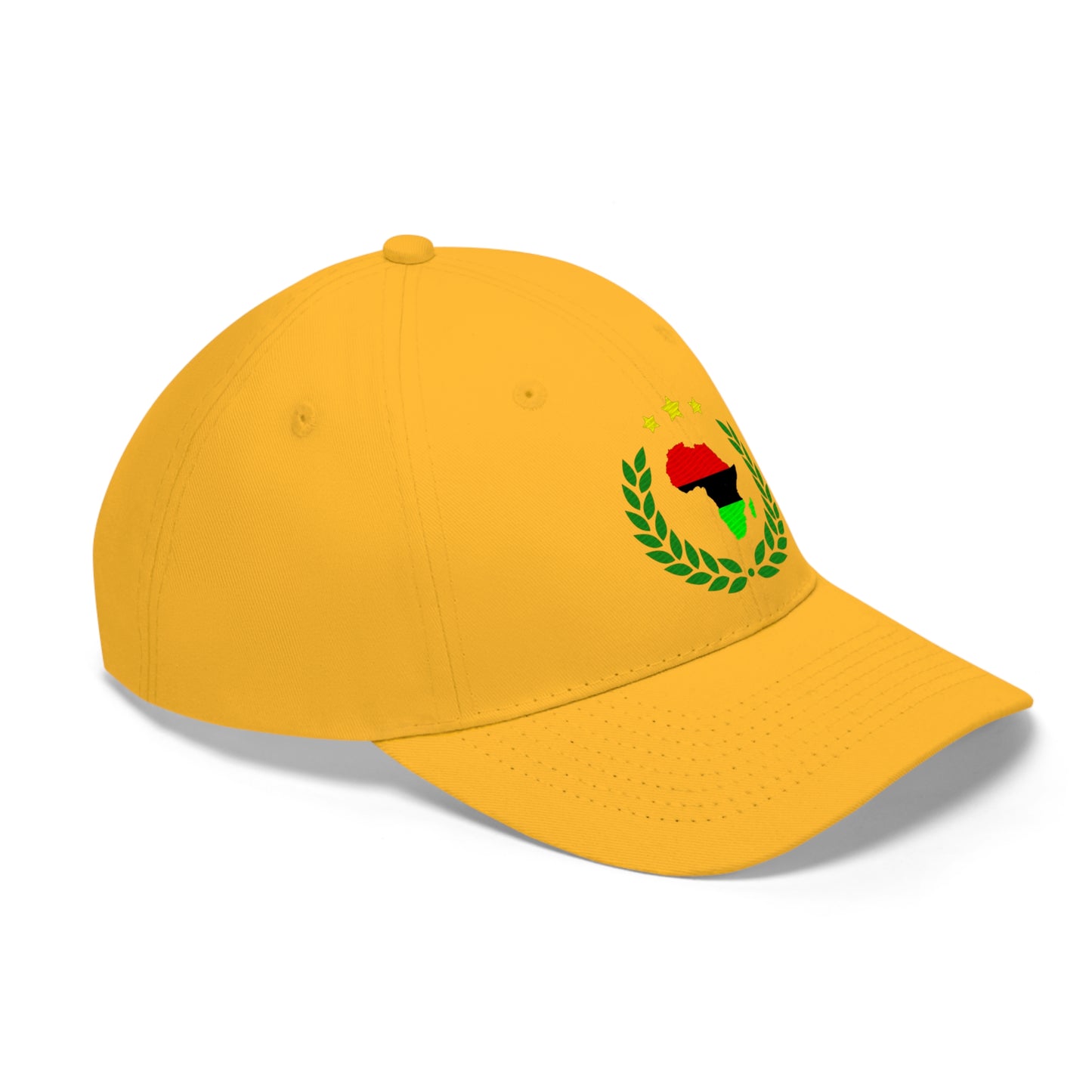 Africa in Wreath (EMBROIDERED ) Unisex Twill Hat