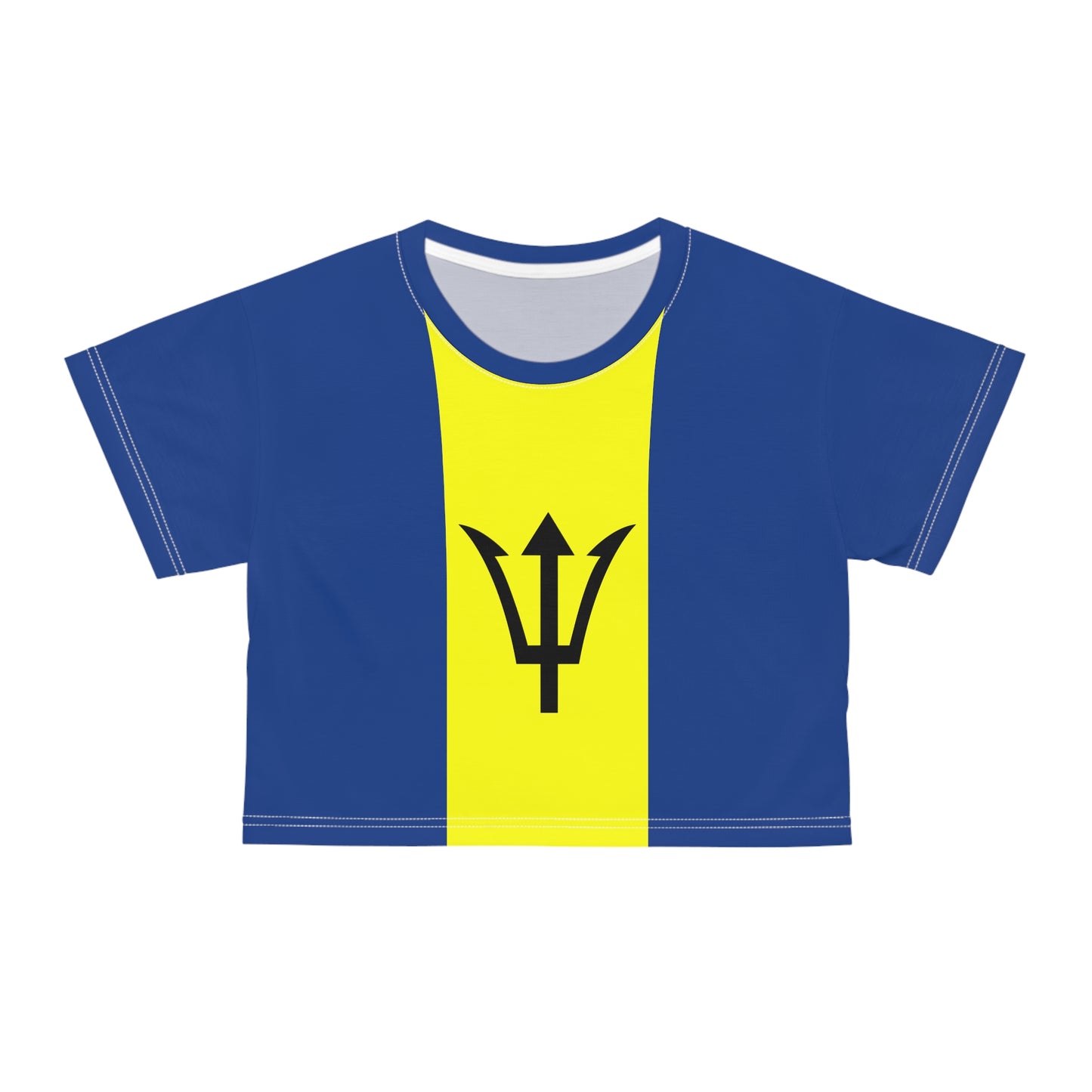 Barbados Flag Crop Tee