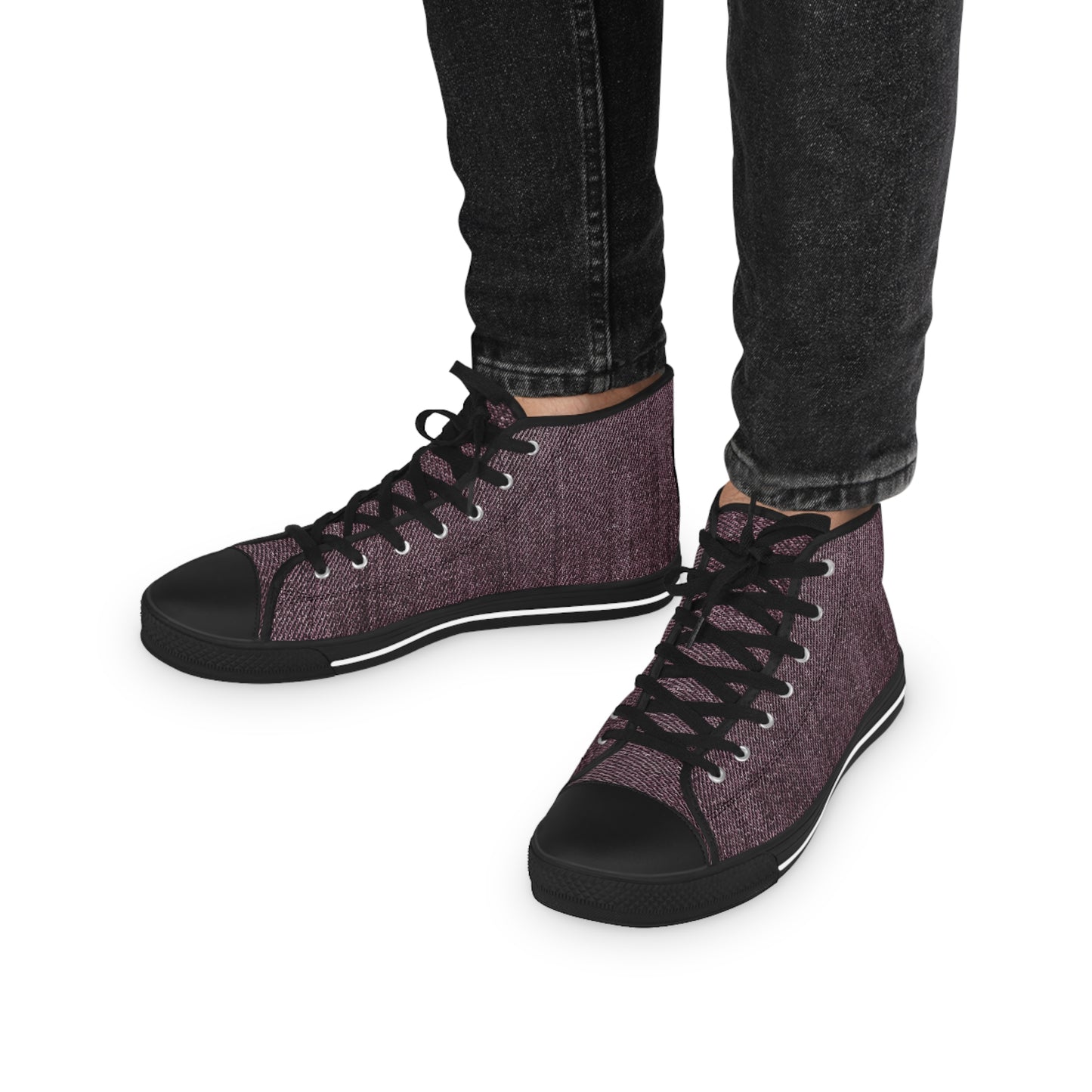 Dark DENIM Men's High Top Sneakers