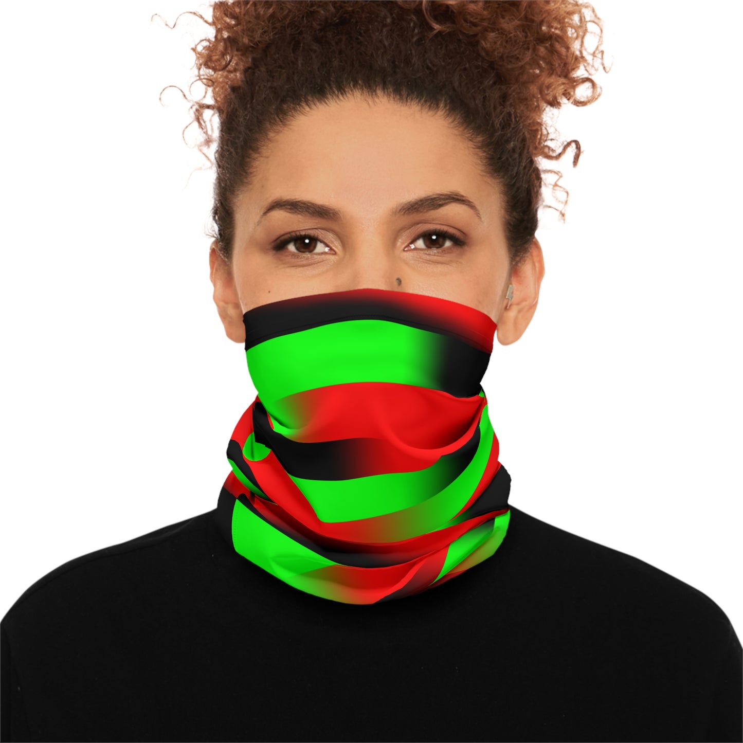 Afro Strips Flag Midweight Neck Gaiter