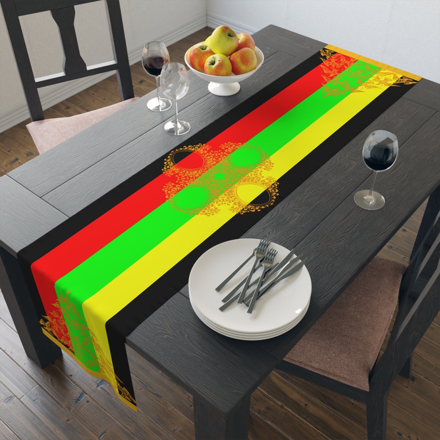 African Knight Table Runner (Cotton, Poly)