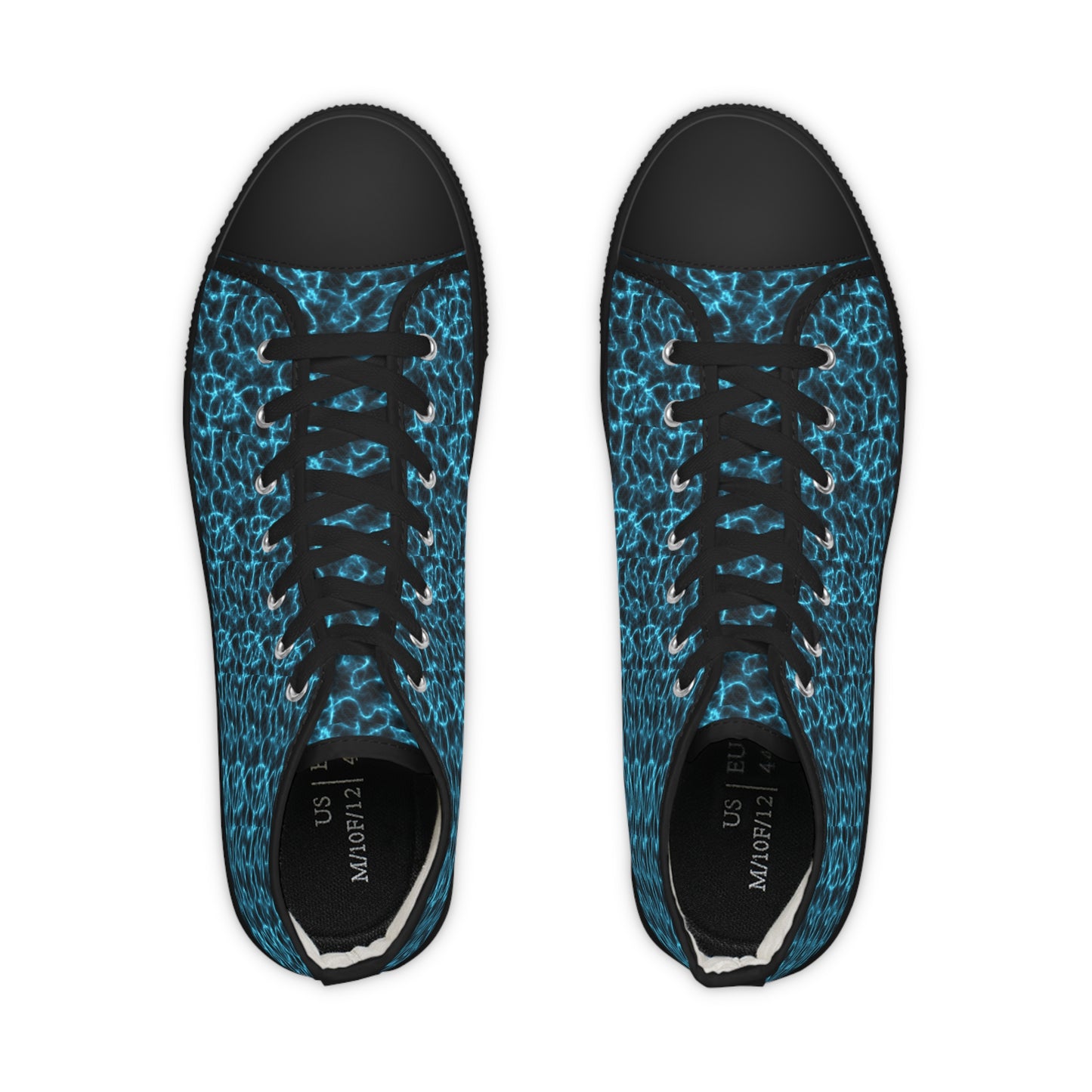 Electric Blue Men's High Top Sneakers